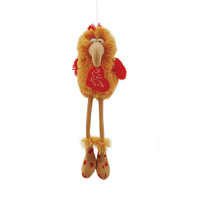 Gelbes Huhn-Pl&uuml;schspielzeug zum Valentinstag